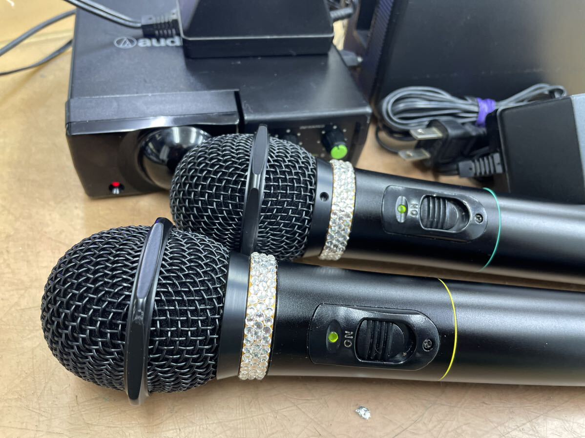  Audio Technica инфракрасные лучи тип беспроводной микрофон комплект CR700+CLM701 первоклассный 