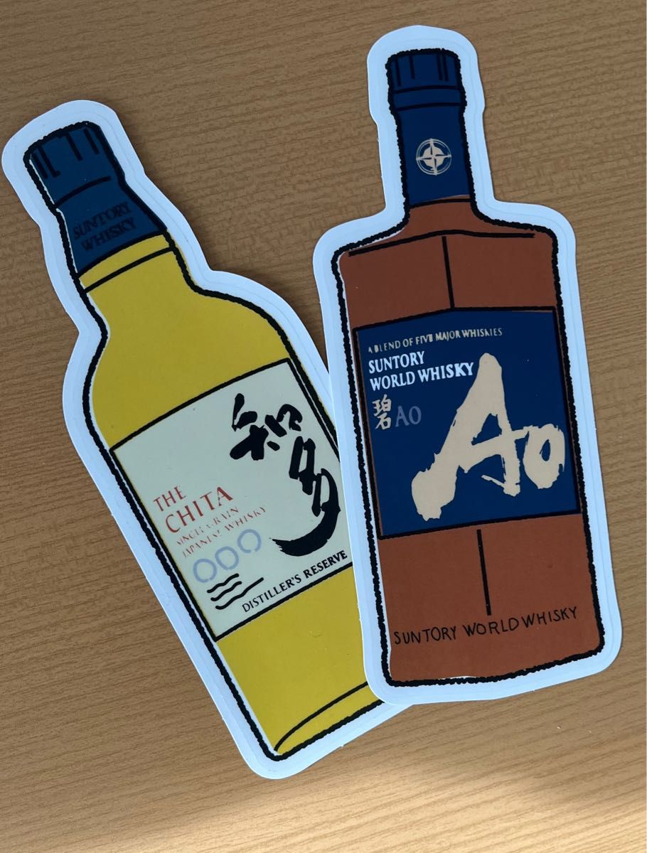 ◆サントリー ウィスキー 知多 碧 あお AO CHITA ステッカー 100周年 ウヰスキー ウイスキー