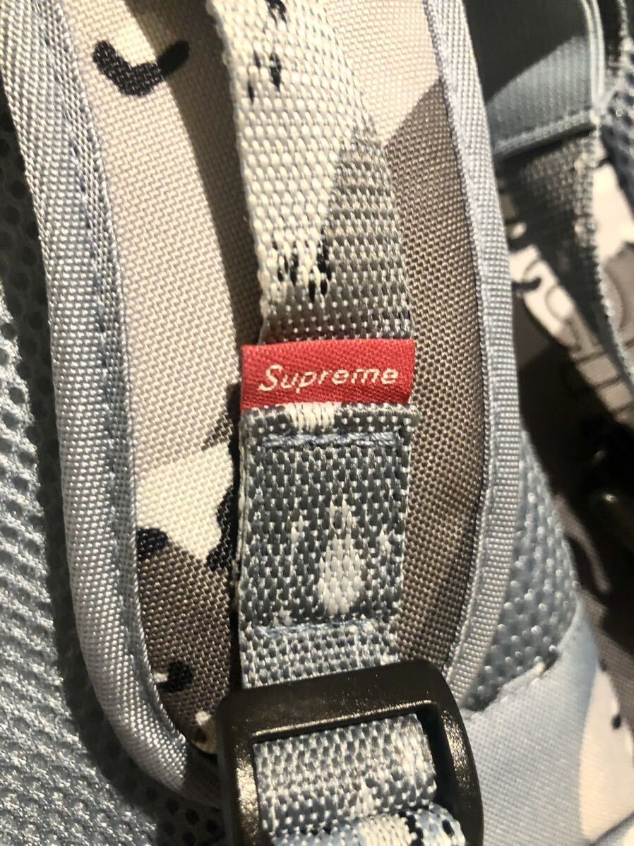 未使用保管品 SUPREME シュプリーム 20SS Back Pack Blue Chocolate Chip Camo リュック 正規品レア_画像3