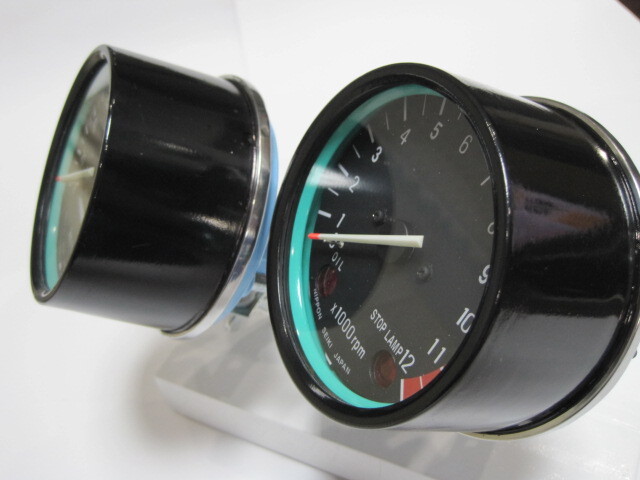 Kawasaki Z400FX original Nippon Seiki made speed meter & tachometer stoplamp attaching [2 piece set ] overhaul settled! speed warning light wiring less search Z1Z2