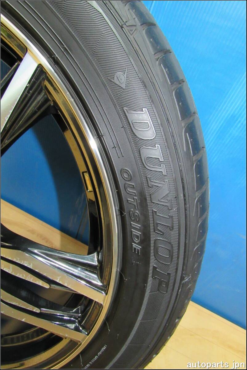 ★★5771★★ダンロップ・235/45R18夏・2021年・タイヤ・LEHRMEISTER 18×8J・IN43・穴5・PCD114.3・レクサス?★★の画像3