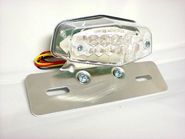 LEDルーカステールランプ クリアレンズ バイク用◇_画像1