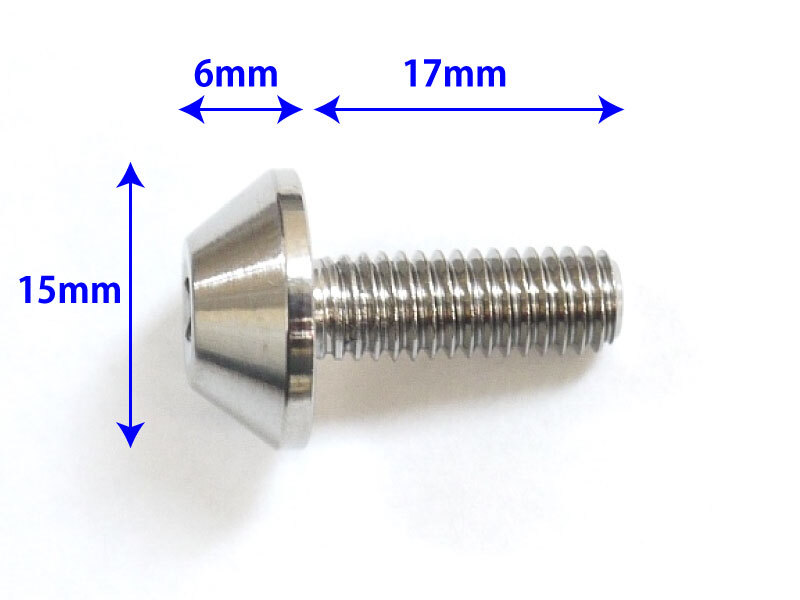 X4 X11専用 64チタン合金製 フロントブレーキディスクボルトセット ナチュラル ローターボルト◇_画像5