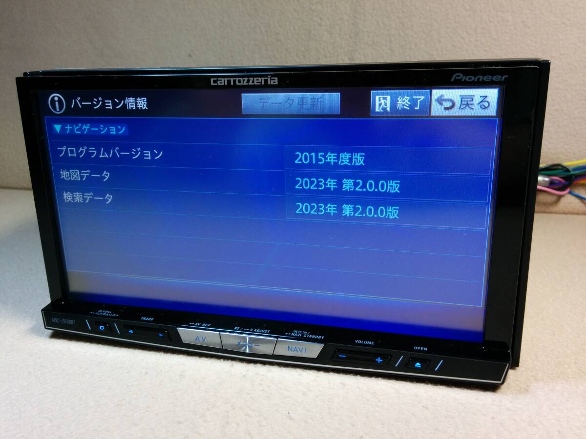 [美品/高速SSD仕様 AVIC-ZH0007] 最新2023年11月更新地図&最新オービス [動作品/整備済/説明書付/フルセット] ZH0009 ZH0077 ZH0099 ZH0999の画像2