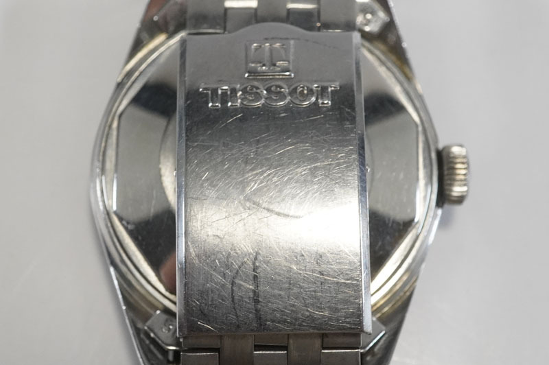 1円~【326】実働 TISSOT／ティソ VISODATE SEASTAR／シースター  PR516 自動巻き メンズ デイト 正規品ベルト 腕時計の画像7