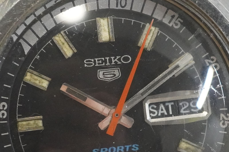 1円~【328】実働　SEIKO／セイコー　5126-6010　SEIKO5 SPORTS　自動巻き　デイデイト　メンズ　正規品ベルト　腕時計_画像2