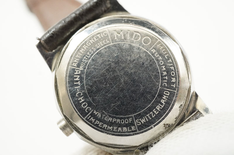 1円~【355】実働 MIDO／ミドー MULTIFORT スモールセコンド 自動巻き ブラック文字盤 レディース 腕時計の画像9