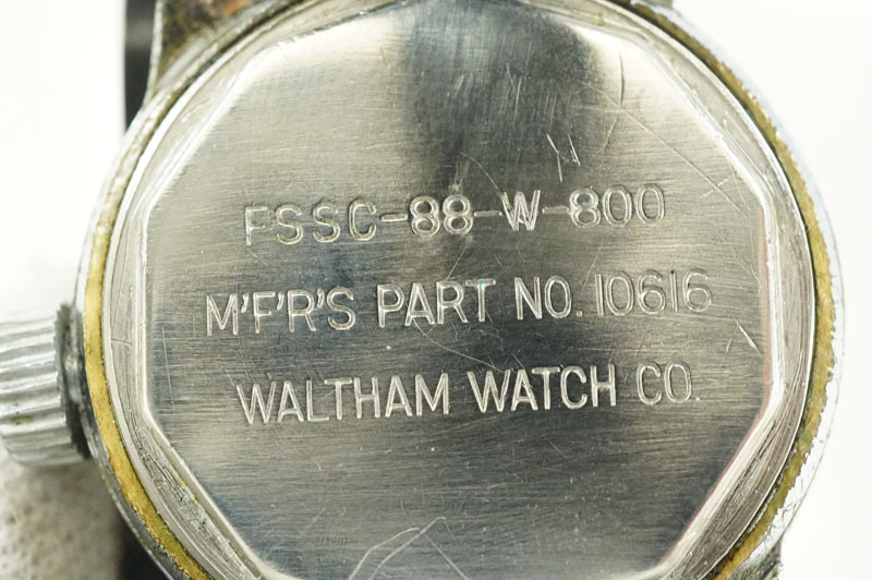 1円~【414】実働　WALTHAM／ウォルサム　WALTHAM U.S.A.　FSSC-88-W-800　16石　ミリタリー　米海軍　1940年代　手巻き　メンズ　腕時計_画像6
