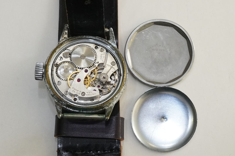 1円~【414】実働 WALTHAM／ウォルサム WALTHAM U.S.A. FSSC-88-W-800 16石 ミリタリー 米海軍 1940年代 手巻き メンズ 腕時計の画像7