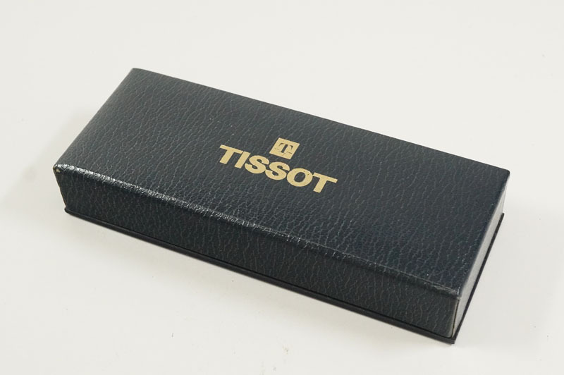 1円~【451】実働 TISSOT／ティソ TISSONIC ELECTRONIC F300 クオーツ デイト メンズ 腕時計 電池交換済み 箱付きの画像10