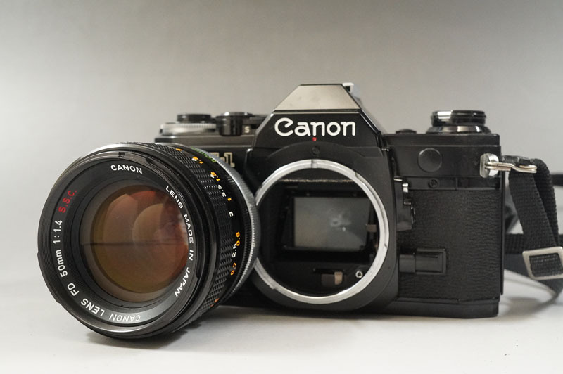 1円~【474】Canon／キャノン AE-1 ／LENDS CANON LENS FD 50mm 1:1.4 S.S.C. ■CANON SELF TIMER 6の画像8