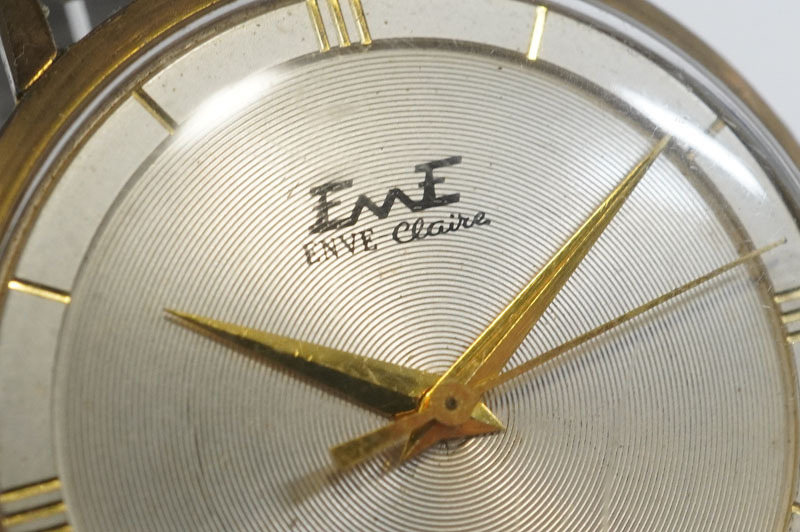 1円~【499】実働　ENVE　ANTISHOCK　手巻き　ボーイズ　ユニセックス　21JEWELS　腕時計　ビンテージ　