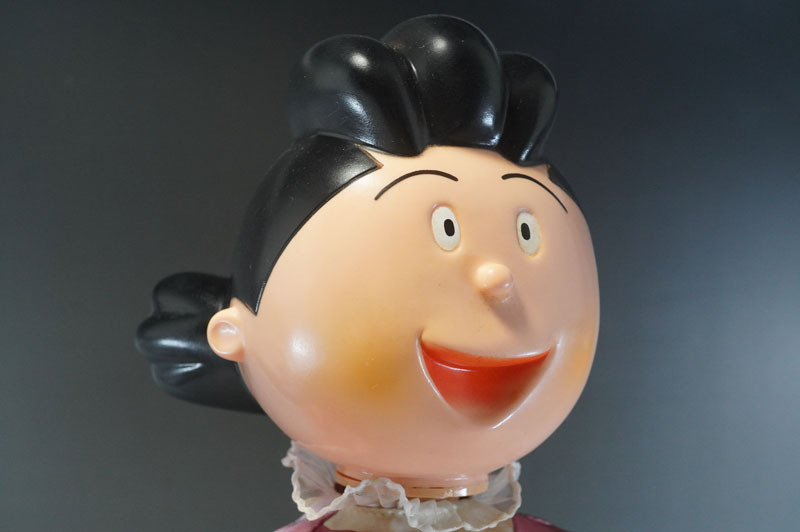 【614】東芝 電球100年記念 店頭用 電動おしゃべり人形 サザエさん 約45.0cm 非売品 姉妹社 レトロ 当時物の画像3