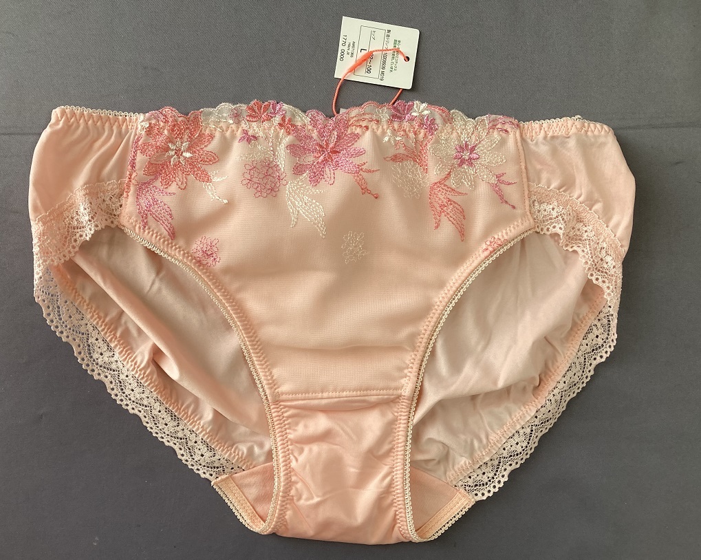 AMO'S STYLE BY Triumph Lサイズ PINK色花柄 ショーツ アモスタイルレース プライスタグカット品・10209939-M019の画像1