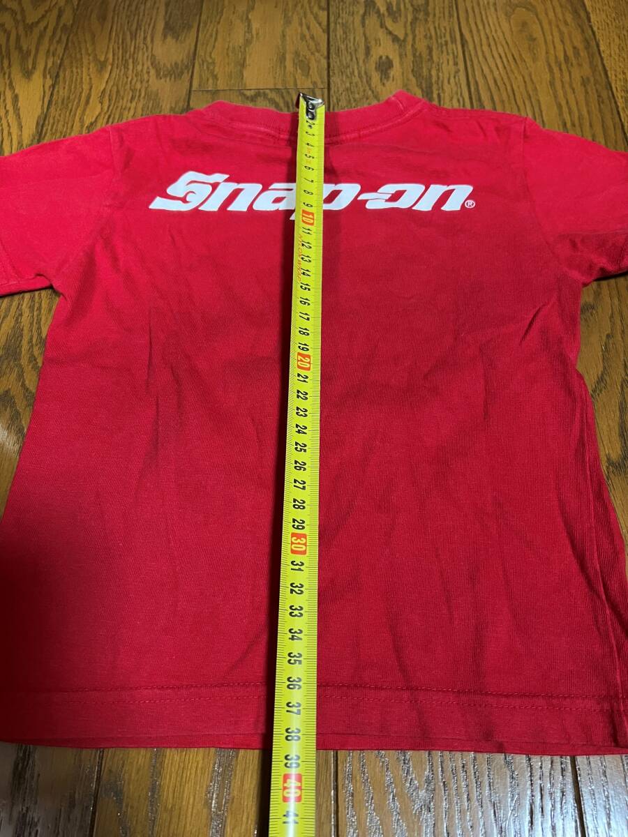 Snap-on ( Snap-on ) T-shirt red red bus Kids for children 120 size about 
