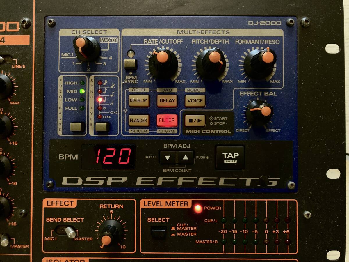 Roland DJ-2000 4ch エフェクター付き DJ ミキサーの画像2