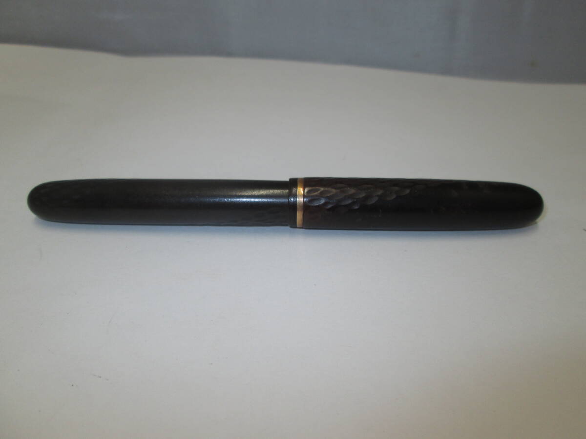 【2357】WARRANTED ワランテッド ペン先14K 古い万年筆 吸入式の画像9
