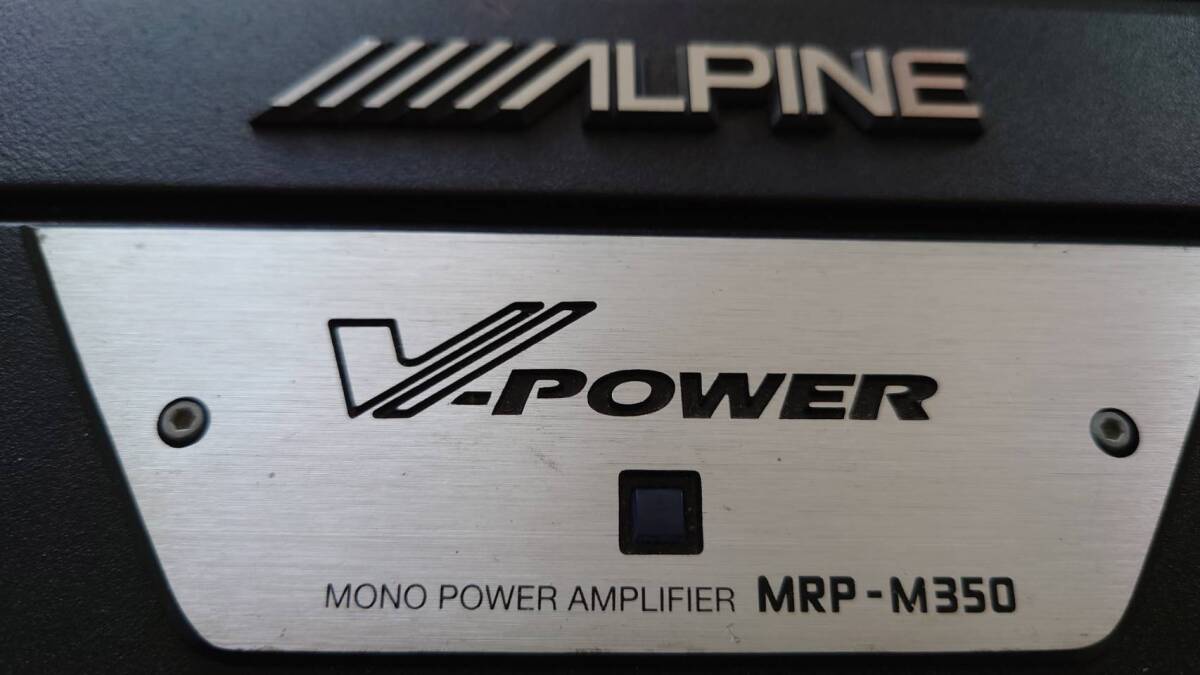 ALPINE　V-POWER MRP-M350 1chアンプ_画像2