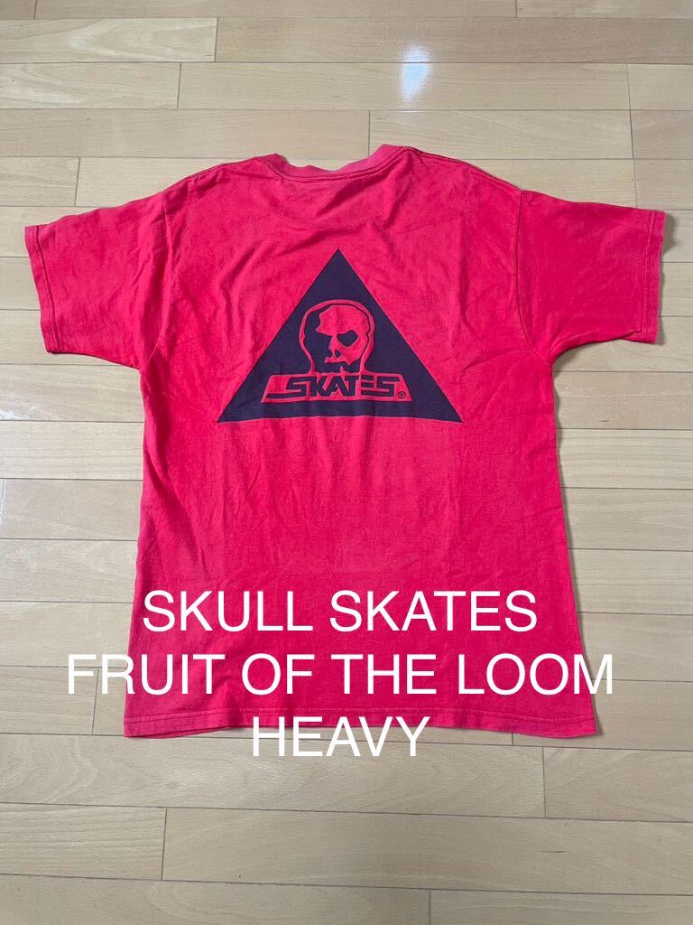 SKULL SKATES FRUIT OF THE LOOM HEAVY フルーツオブザルーム Tシャツ 半袖 MADE IN CANADA メンズ Lサイズの画像1