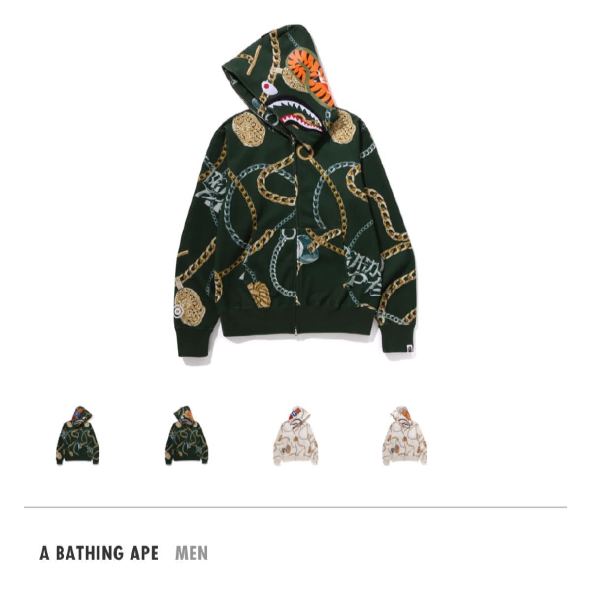 未使用　APE BAPE エイプ  シャーク　パーカー