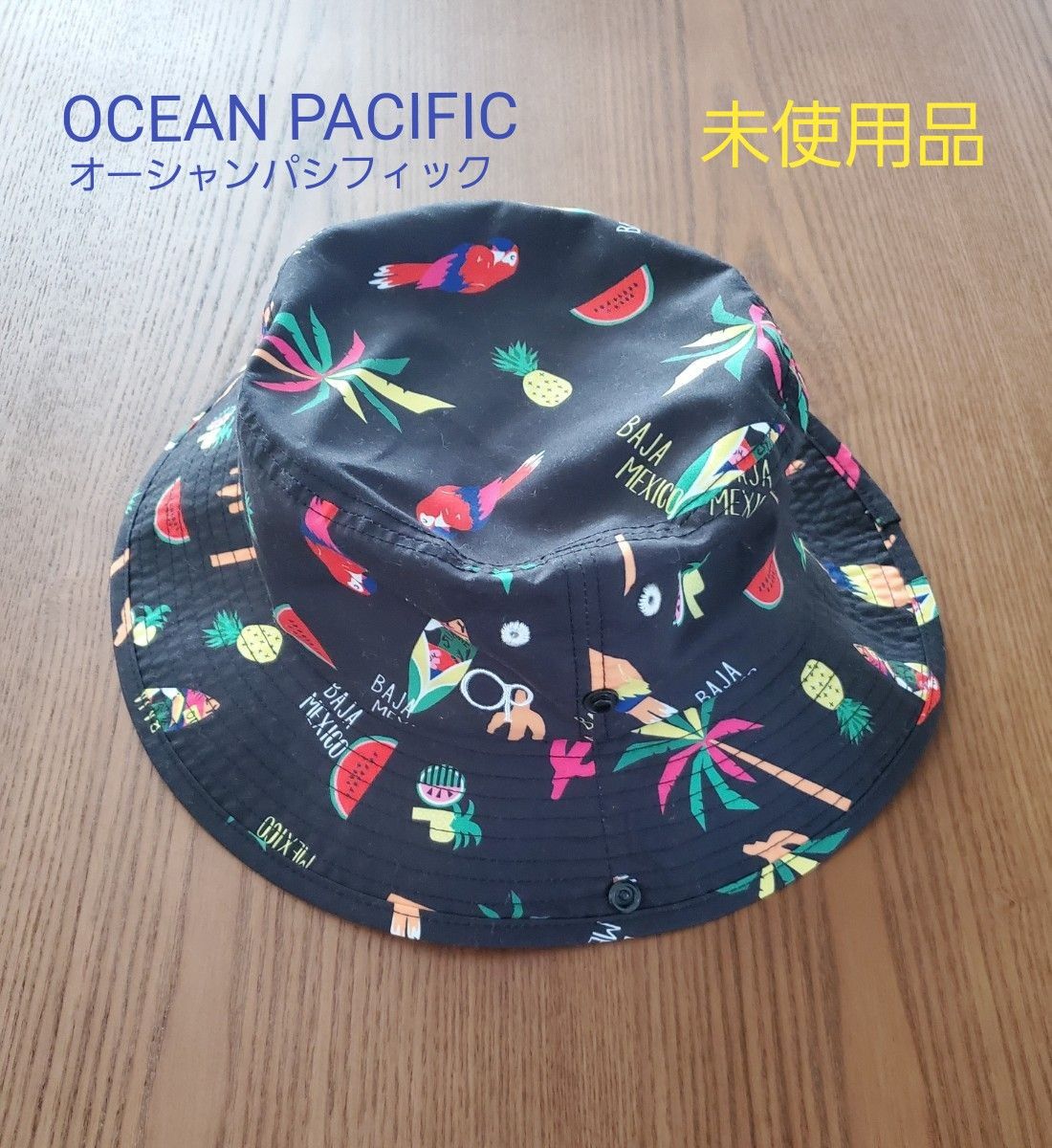 OCEAN PACIFIC   オーシャンパシフィック  サーフハット  ブラック  フリーサイズ