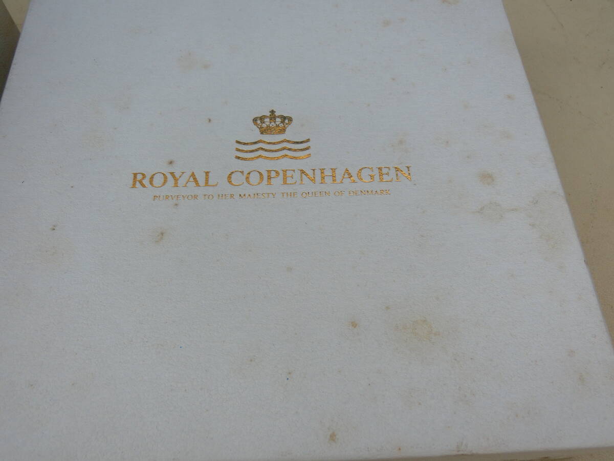 【未使用～ROYALCOPENHAGEN】ロイヤルコペンハーゲン ホワイト リーフ プレート 357 デンマーク 葉型_画像6