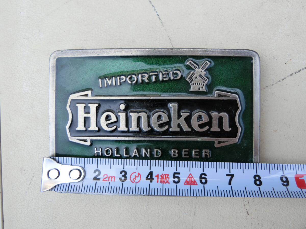 【1円～】Heineken ハイネケン ベルトバックル ビールメーカー柄の画像4