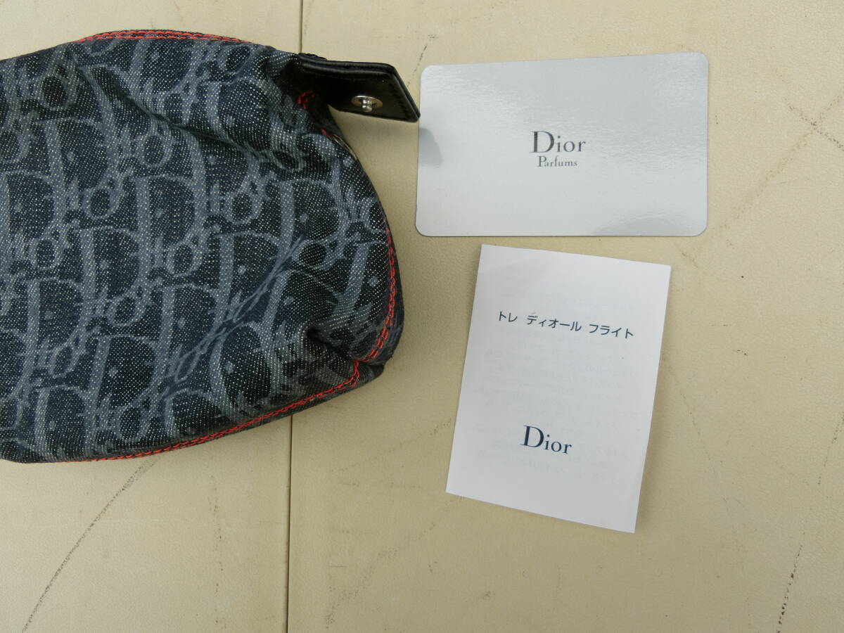 【1円～Christian Dior】クリスチャンディオール トロッター フライトポーチ CM1006 未使用保管品_画像2