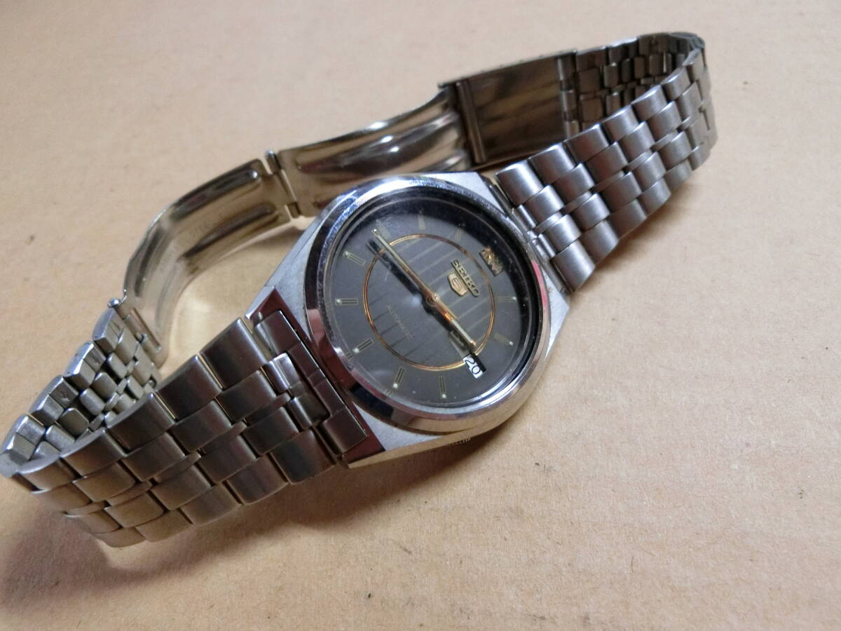 【1円～SEIKO】セイコー5 オートマチック 7009-876A メンズ腕時計 デイデイト_画像1