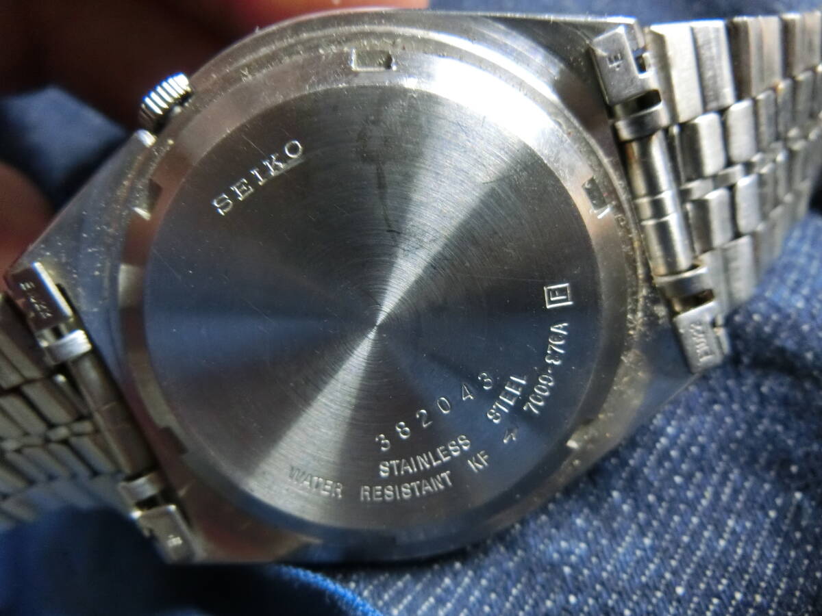 【1円～SEIKO】セイコー5 オートマチック 7009-876A メンズ腕時計 デイデイト_画像4