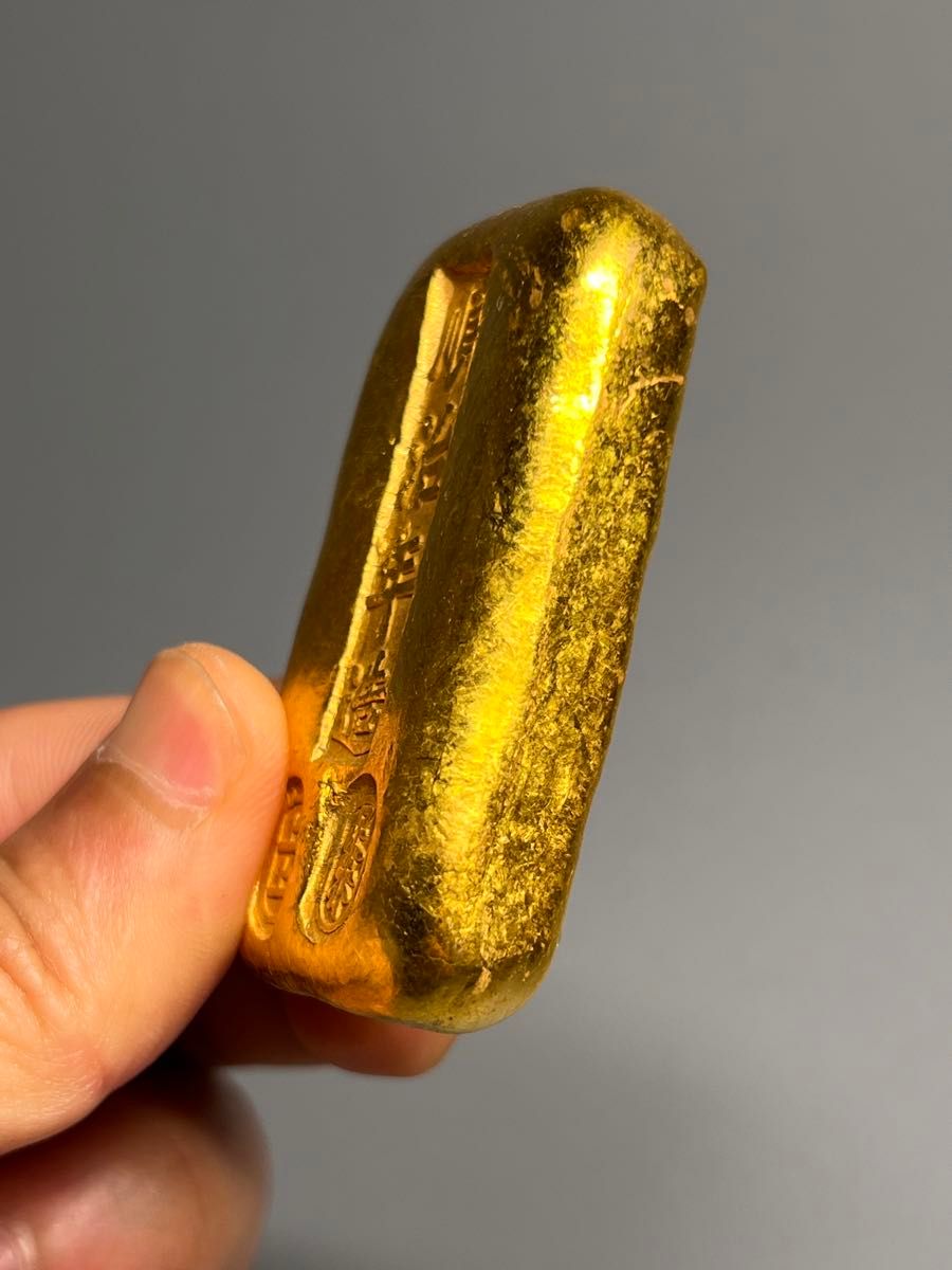 中国古金 金錠 金塊 在銘 大清順治古銭 足赤 厚重 置物 金鳳祥 中国古金 金錠 金塊 在銘 大清順治古銭 足赤 厚重 置物 金鳳祥