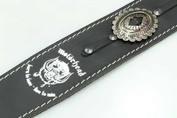 【new】Richter Straps Motrhead Signature Guitar Strap BLACK / OLD SILVER_画像5