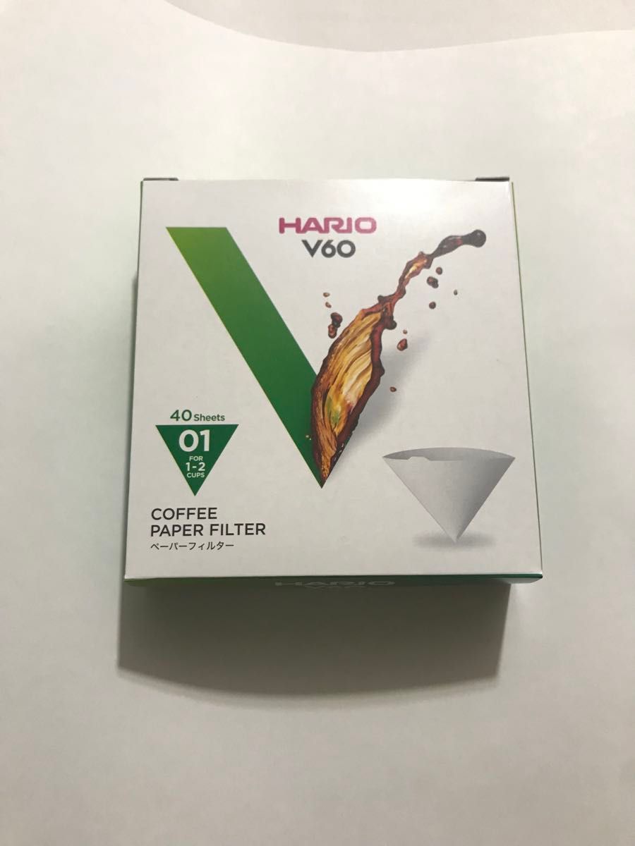 【HARIO ハリオ】V60コーヒー ペーパーフィルター 40枚入り 6箱　VCF-01-40W