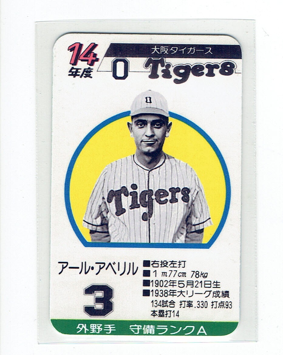 タカラプロ野球カードゲーム風 自作カード１枚(アール・アベリル)の画像1