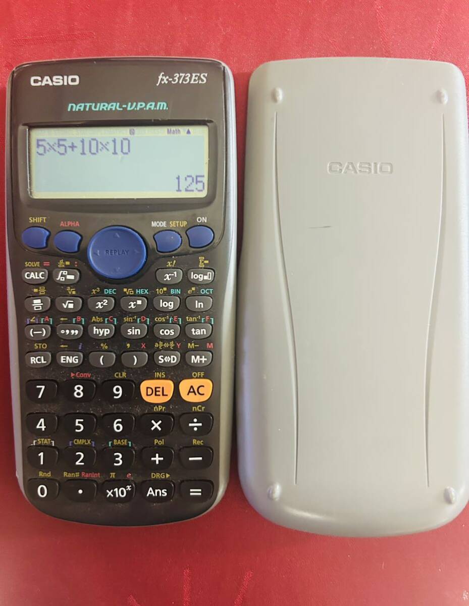 CASIO　fx-373ES　電卓　カシオ　関数電卓　計算機　スタンダード関数電卓 _画像1