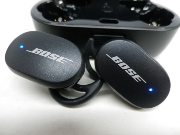 05●a097☆中古美品　ボーズ　ワイヤレスイヤホン　QuietComfort Earbuds　429708　ブラック　防滴仕様　Bluetooth　現状_画像4