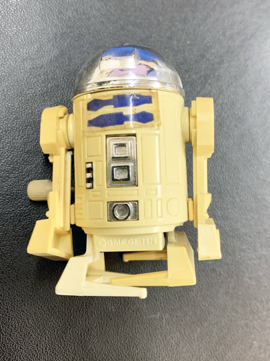 タカラ R2-D2 STAR WARS スターウォーズ トコトコ ゼンマイ フィギュア 全長5cm １９７８年当時モノ 送料無料の画像2