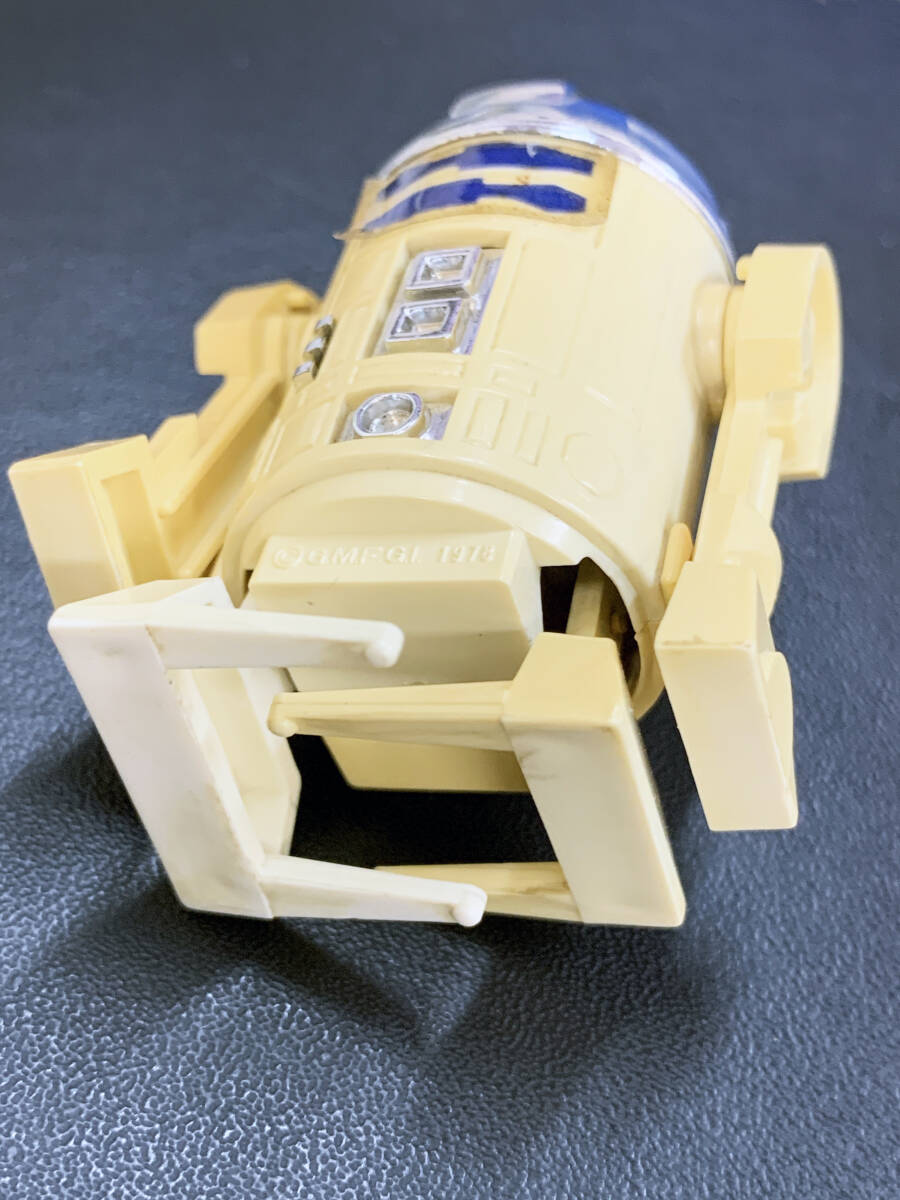 タカラ R2-D2 STAR WARS スターウォーズ トコトコ ゼンマイ フィギュア 全長5cm １９７８年当時モノ 送料無料の画像6