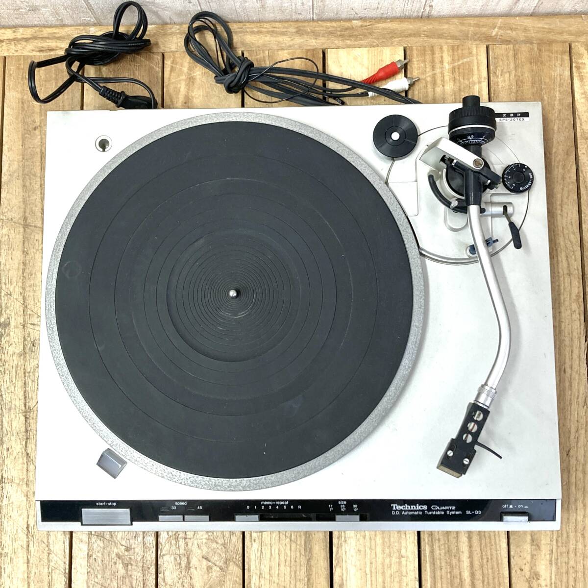 ＊【通電OK】Technics SL-Q3 D.D. オートマチック ターンテーブル クォーツ レコードプレーヤー オーディオ機器 テクニクスの画像3