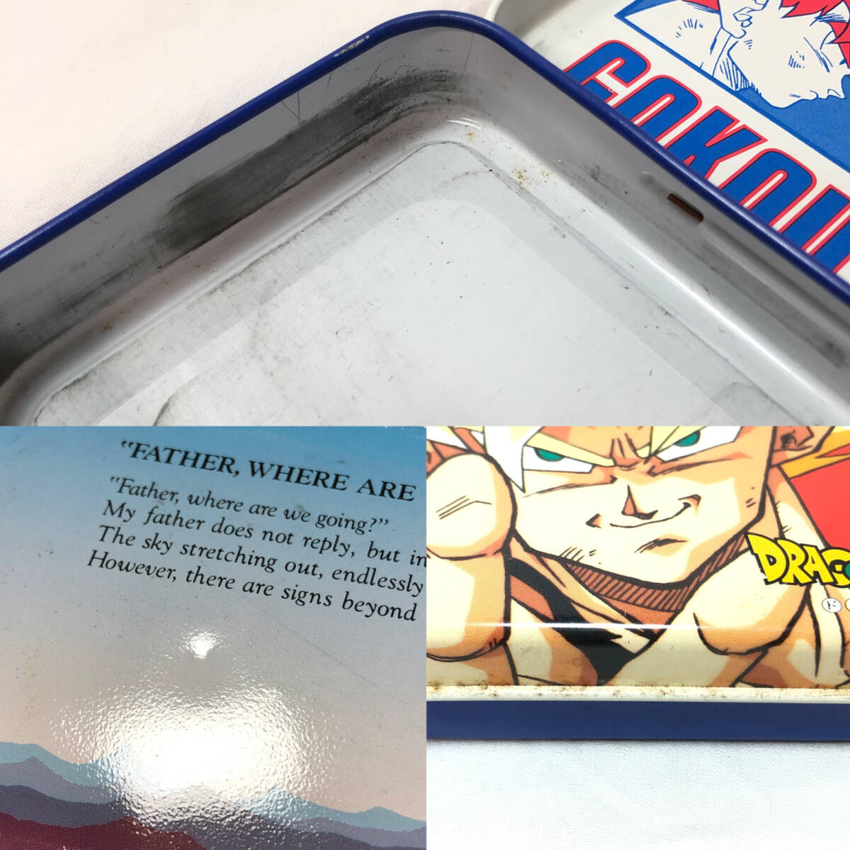 ＊ドラゴンボールZ ドラゴンクエストV 缶ペンケース 4点セット 2段式 筆箱 文具 昭和レトロ 天空の花嫁 DRAGON BALL Z DRAGON QUEST Vの画像6