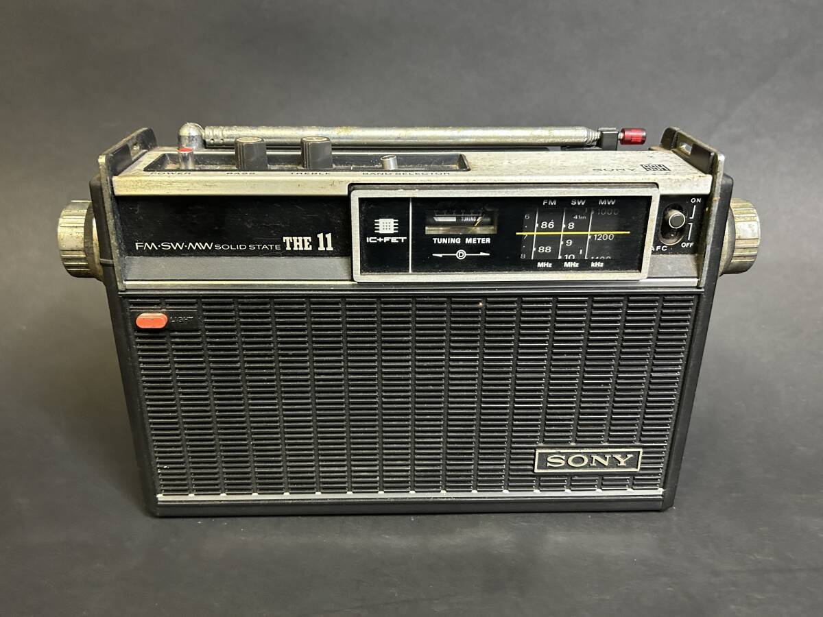 SONY ラジオ FM・SW・MW SOLID STATE THE11 ICF-1100 ジャンクの画像1