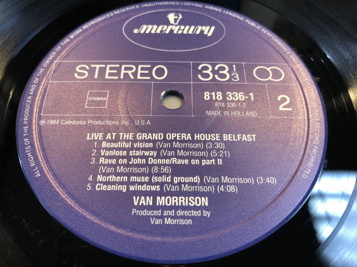 蘭盤Mercury・818 336-1☆至上のライヴ/ヴァン・モリソン VAN MORRISON/LIVE AT THE GRAND OPERA HOUSE BELFAST～の画像4