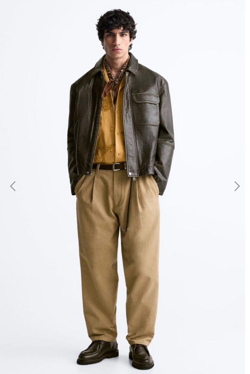 新品タグ ZARA ヴィンテージエフェクトジャケッレザージャケット 新品タグ ZARA ヴィンテージエフェクトジャケッレザージャケット