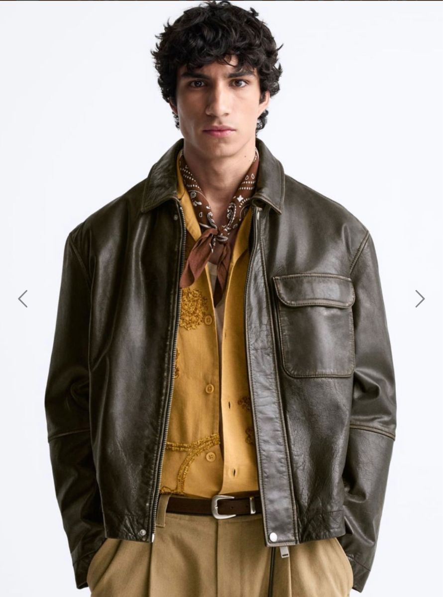 新品タグ ZARA ヴィンテージエフェクトジャケッレザージャケット 新品タグ ZARA ヴィンテージエフェクトジャケッレザージャケット
