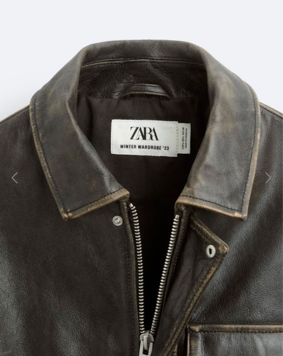 新品タグ ZARA ヴィンテージエフェクトジャケッレザージャケット 新品タグ ZARA ヴィンテージエフェクトジャケッレザージャケット