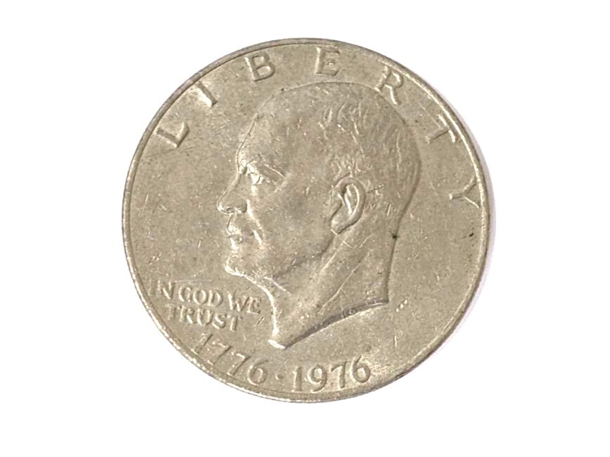【5033】1円 アメリカ 建国 200年 記念コイン アイゼンハワー 1ドル 1776?1976 銀貨 リバティ 貨幣 硬貨 海外 希少の画像1