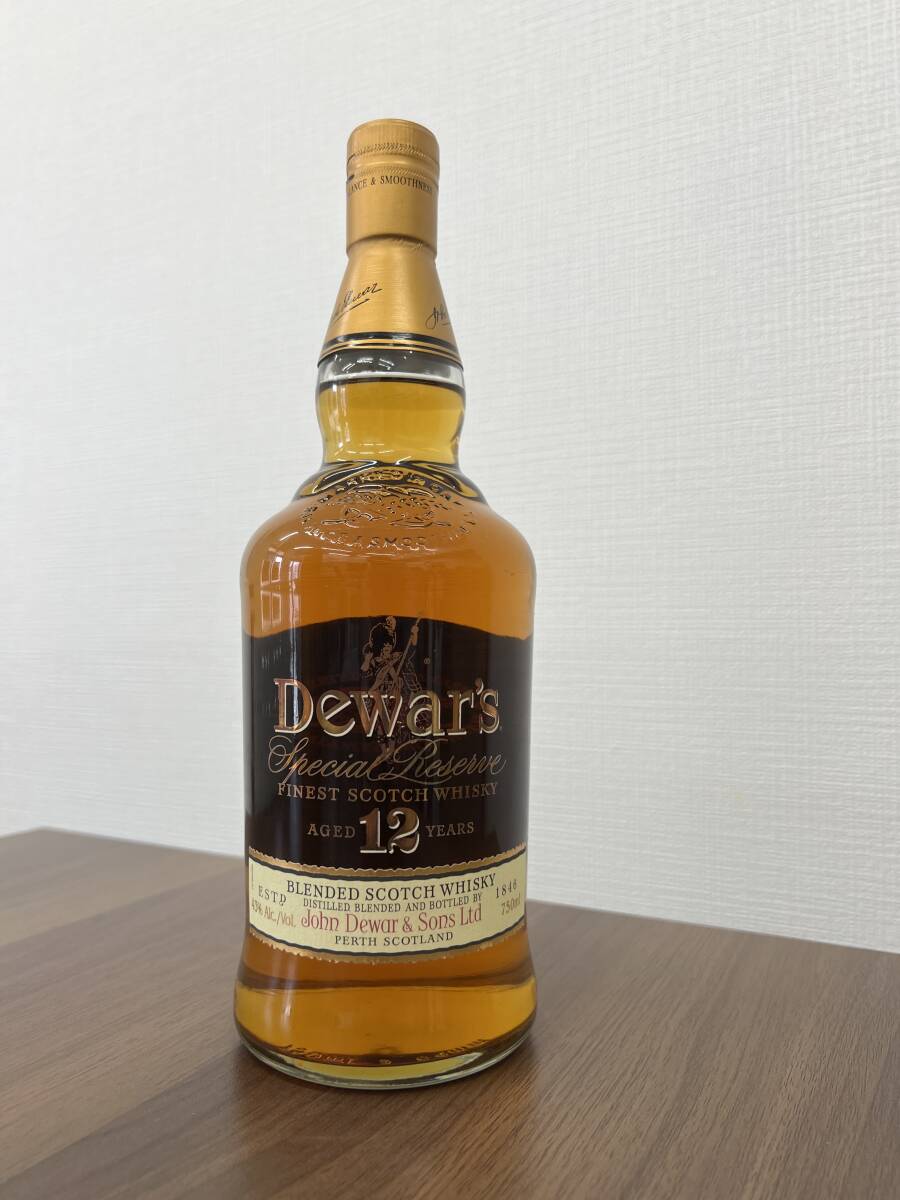 【未開栓】古酒 Dewars デュワーズ 12年 スコッチ 750ml/40％の画像2