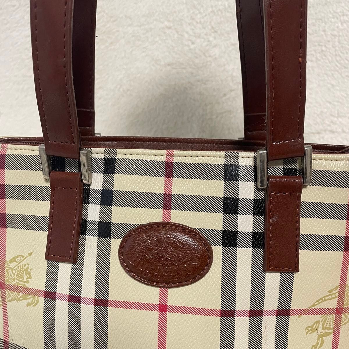 バーバリー　ノバチェック　シャドーホース　ハンドバッグ　PVC Burberry BURBERRY