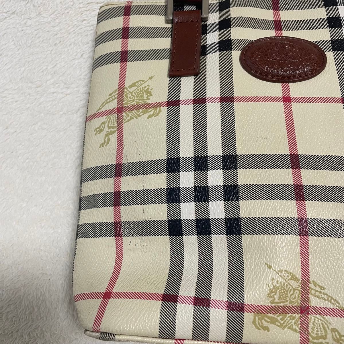 バーバリー　ノバチェック　シャドーホース　ハンドバッグ　PVC Burberry BURBERRY