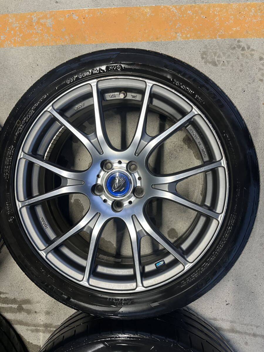 ウェッズ レオニス 215/45R17 プリウス カローラツーリング ウイッシュ 86 等に 7J 5H+47 MADE in Japan ホイールの画像2